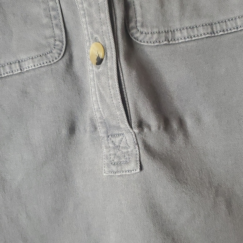 Vineyard Vines Utility Cotton Viscose Spandex Mini Dress Size 2 Chest Pockets - Picture 8 of 12